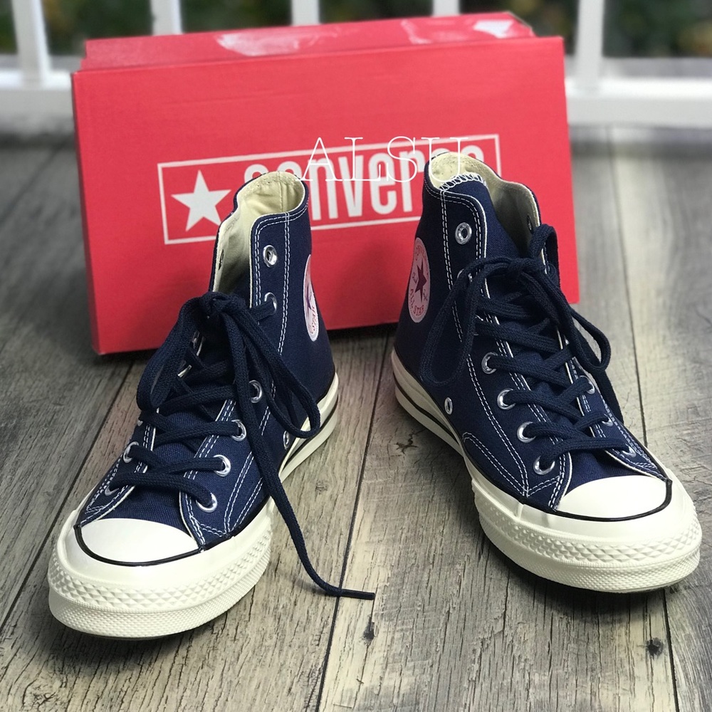 Converse Ctas 70 HI Midnight Navy W AUTHENTIC - Picture 3 of 8